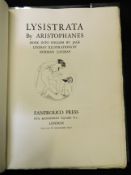 ARISTOPHENES: LYSISTRATA, trans Jack Lindsay, ill Norman Lindsay, London, Fanfrolico Press, 1926, (