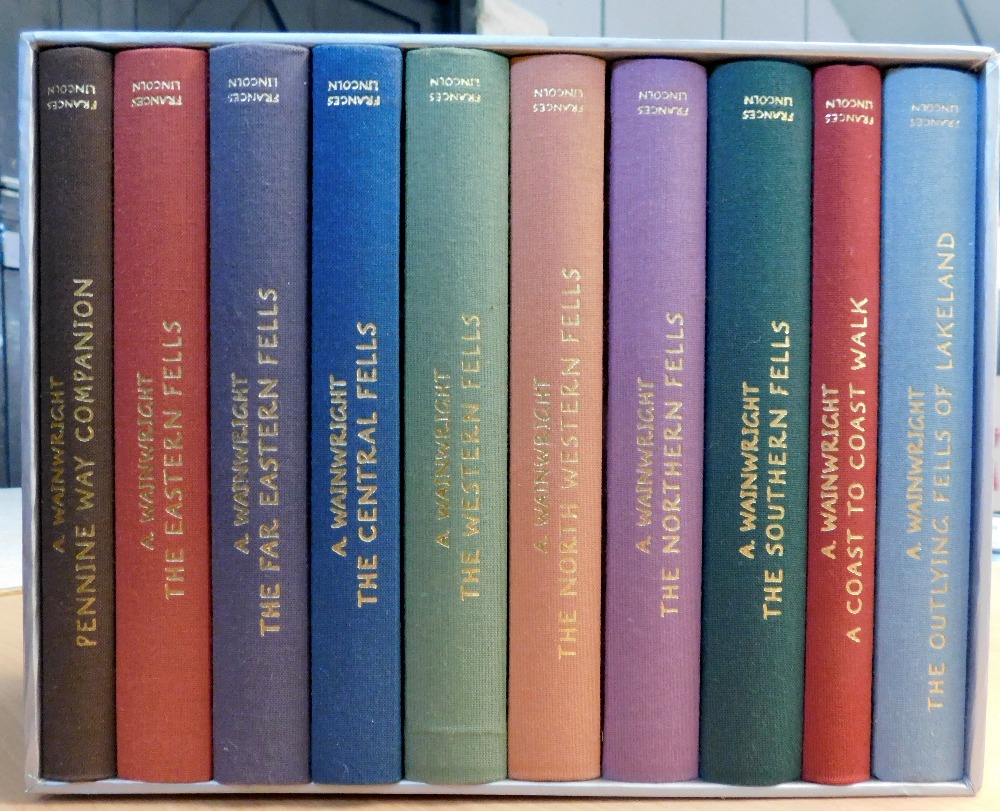 A WAINWRIGHT: THE COMPLETE PICTORIAL GUIDES, A READERS EDITION, 2009, 10 vols complete, original