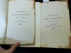 SAMUEL JOHNSON: A DICTIONARY OF THE ENGLISH LANGUAGE..., London for J Johnson et al, 1799, 11th