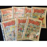 Box: DANDY comics, 1979-80 in three binders, mainly complete from July 1963 to March 1980