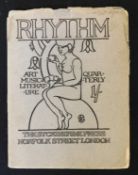 RHYTHM ART LITERATURE MUSIC QUARTERLY, London, The St Catherine Press, 1911, 1st edition, vol 1 No