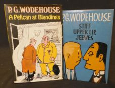 P G WODEHOUSE: 2 titles: A PELICAN AT BLANDINGS, London, Herbert Jenkins, 1969, 1st edition, book
