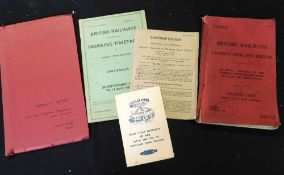 BRITISH RAILWAYS LONDON MIDLAND REGION SECTIONAL APPENDIX TO WORKING TIMETABLE AND BOOKS OF RULES