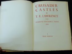 T E LAWRENCE: CRUSADER CASTLES, ONE THE THESIS, foreword A W Lawrence, London, Golden Cockerel
