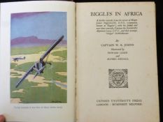 W E JOHNS: BIGGLES IN AFRICA, London, Oxford University Press, 1936, 1st edition, coloured