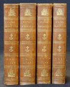 THE NAVAL CHRONICLE, 1799-1800 vols 1-4, all vols lacking vignette titles, vol 1 14 (of 15)