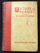 SIR ARTHUR CONAN-DOYLE: A STUDY IN SCARLET, ill George Hutchinson, London, Ward Lock & Bowden, [