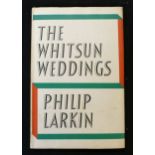 PHILIP LARKIN: THE WHITSUN WEDDINGS, London, Faber & Faber, 1964, 2nd impression, original cloth,