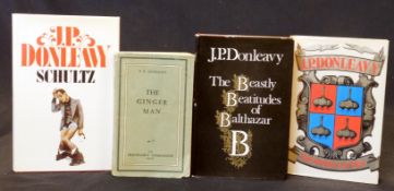 J P DUNLEAVY: 4 titles: THE GINGER MAN, Paris, Olympia Press [1955], 1st edition, 1st issue, rear