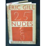 ERIC GILL: TWENTY-FIVE NUDES ENGRAVED, London, J M Dent for Hague & Gill, 1938, 1st edition,