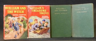 RICHMAL CROMPTON: 4 titles: WILLIAM'S TELEVISION SHOW, London, George Newnes, 1958, 1st edition,