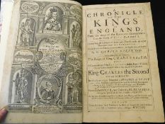 SIR RICHARD BAKER: A CHRONICLE OF THE KINGS OF ENGLAND..., London, E Cotes for G Saubridge & T