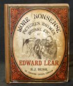 EDWARD LEAR: MORE NONSENSE, PICTURES, RHYMES, BOTANY ETC, London, Robert John Bush, 1872 [1874], 1st