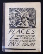 PAUL NASH: PLACES SEVEN PRINTS REPRODUCED FROM WOOD BLOCKS DESIGNED AND ENGRAVED BY PAUL NASH WITH