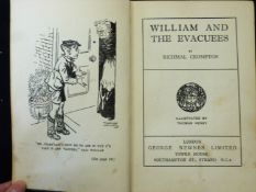 RICHMAL CROMPTON: WILLIAM AND THE EVACUEES, London, George Newnes, 1940, 1st edition, inscription on