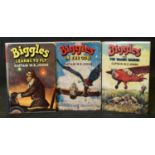 W E JOHNS: 3 titles: BIGGLES AND THE BLACK RAIDER, London, Hodder & Stoughton, 1953, 1st edition,