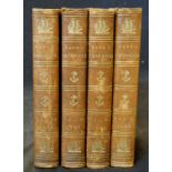 THE NAVAL CHRONICLE..., 1808-09, vols 19-22, vol 19 13 plates including added title as list, vol