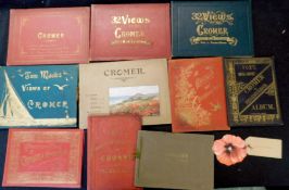 Packet: 12 Cromer view albums, mainly early 20th century (12)