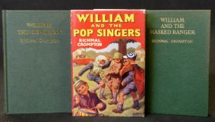 RICHMAL CROMPTON: 3 titles: WILLIAM AND THE POP SINGERS, London, George Newnes, 1965, 1st edition,