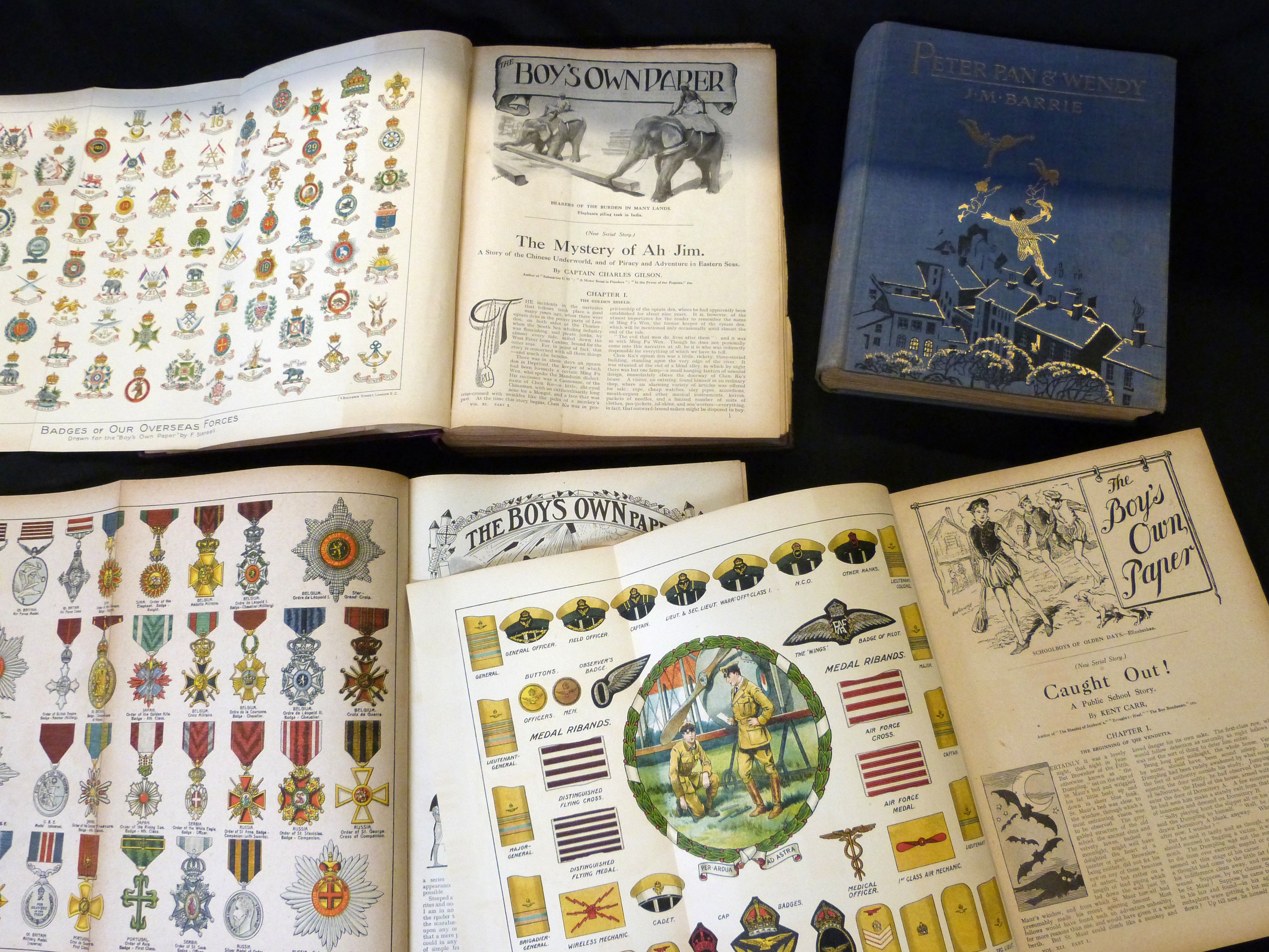 THE BOYS OWN ANNUAL, 1917-20 vols 40-42, all plates present but some misbound, 4to, contemporary - Image 3 of 10