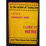 KINGSLEY AMIS: I LIKE IT HERE, London, Victor Gollancz, 1958, 1st edition, contemporary