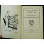 RICHMAL CROMPTON: WILLIAM THE DICTATOR, London, George Newnes, [1938], 1st edition, original green