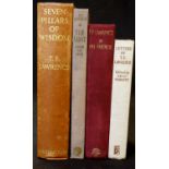 T E LAWRENCE: 3 titles: SEVEN PILLARS OF WISDOM, London, Jonathan Cape, 1935, 1st trade edition,