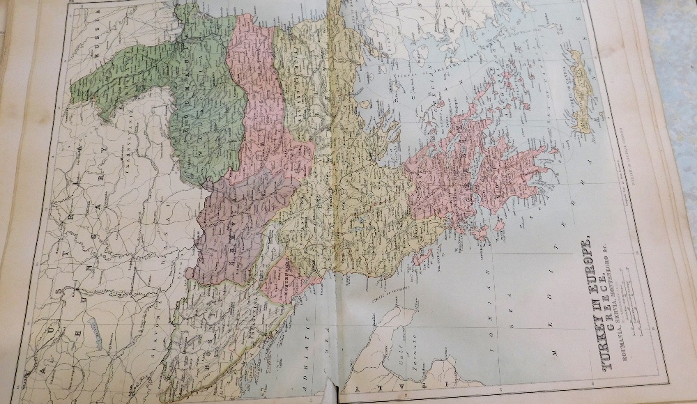 BLACK'S GENERAL ATLAS OF THE WORLD, Edinburgh, Adam & Charles Black, 1884, new and revised - Image 4 of 6