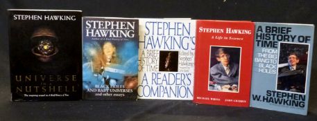 STEPHEN W HAWKING: 4 titles: A BRIEF HISTORY OF TIME FROM THE BIG BANG TO BLACK HOLES, London,