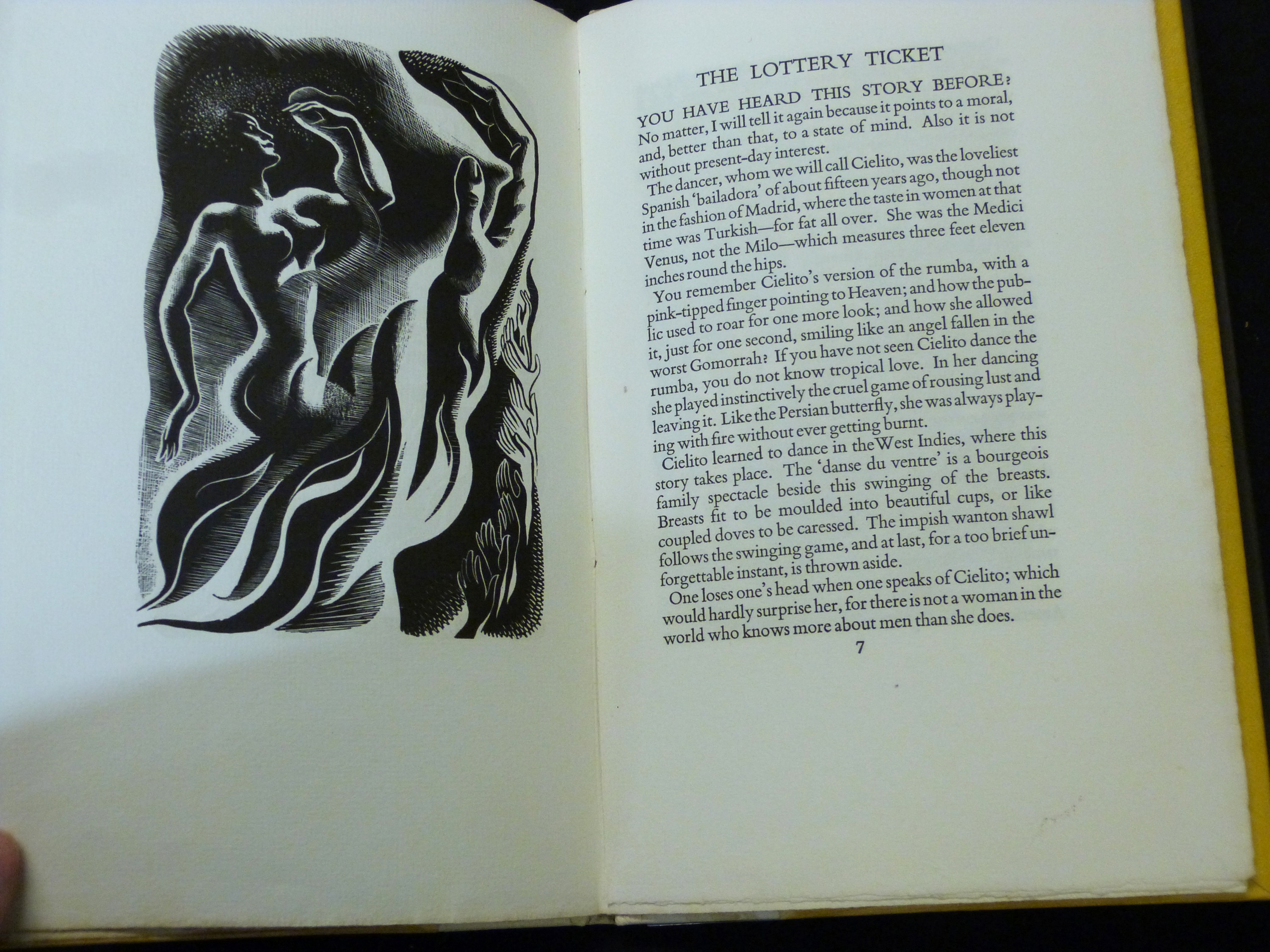 VENTURA GARCIA CALDERON: THE LOTTERY TICKET, trans Richard Phibbs, ill Dorothea Braby, [London], - Image 3 of 3
