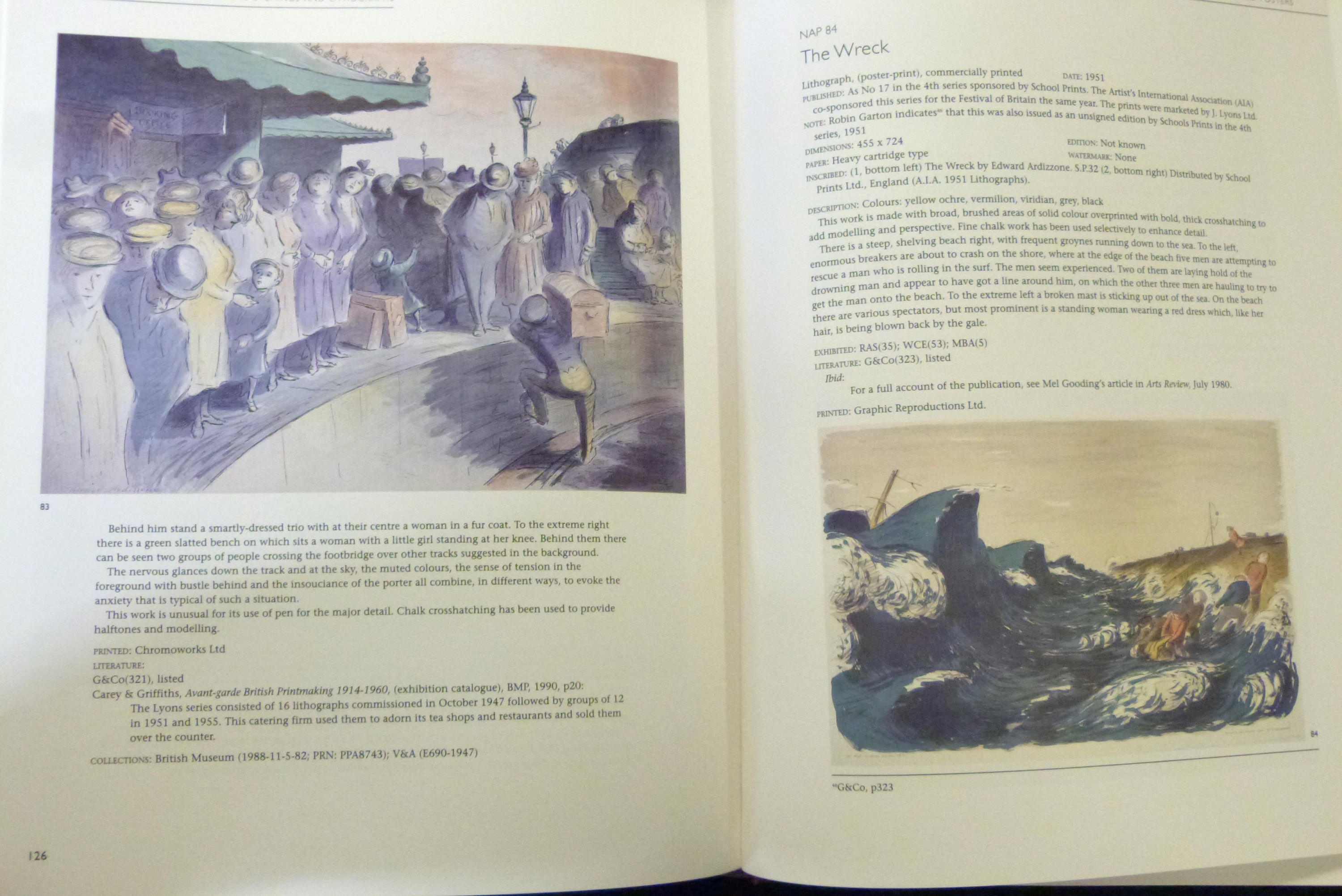 EDWARD ARDIZZONE: 2 titles: THE YOUNG ARDIZZONE AN AUTOBIOGRAPHICAL FRAGMENT, New York, The - Image 5 of 6