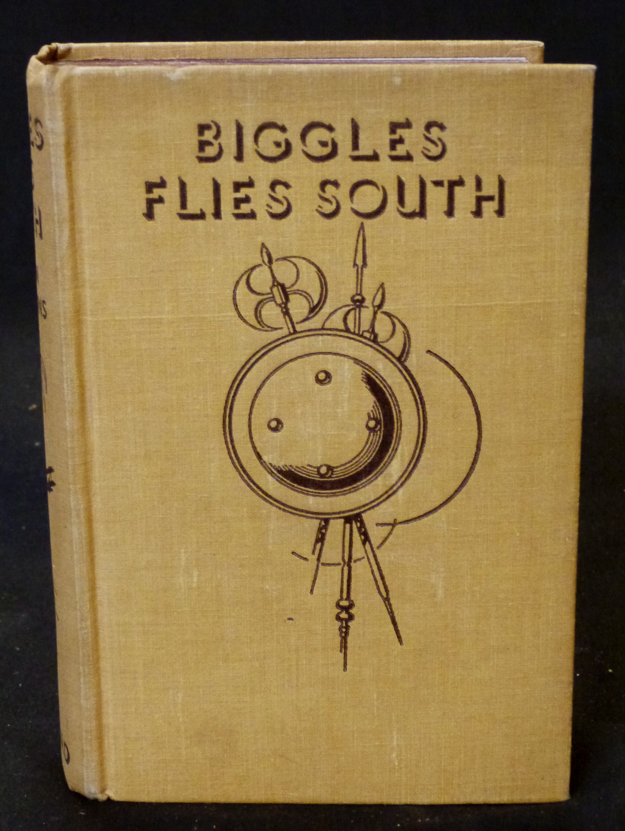 W E JOHNS: BIGGLES FLIES SOUTH, London, Oxford University Press, 1938, 1st edition, coloured