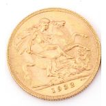 George V sovereign, dated 1932