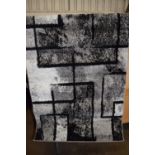 Zipcode Design Alaya Rug in Black/Gray, , RRP £27.99