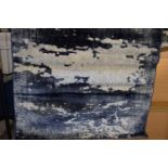 Borough Wharf Flat weave rug Rutherford in Blue/gray, , RRP £48.99