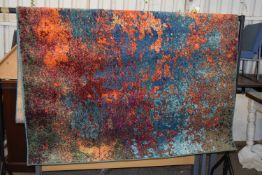 Bayport blue/orange red rug