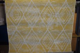 World Menagerie Margate Flatweave Yellow Indor/Outdoor Rug, , RRP £54.99