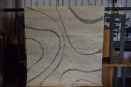 Bloomsbury Market Helgeson Shaggy Cream Rug, Rug Size: Rectangle 99 x 152cm, RRP £88.99