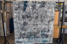 Canora Grey Glossop Blue/Grey Shag Rug, Finish: Black, RRP £144.99