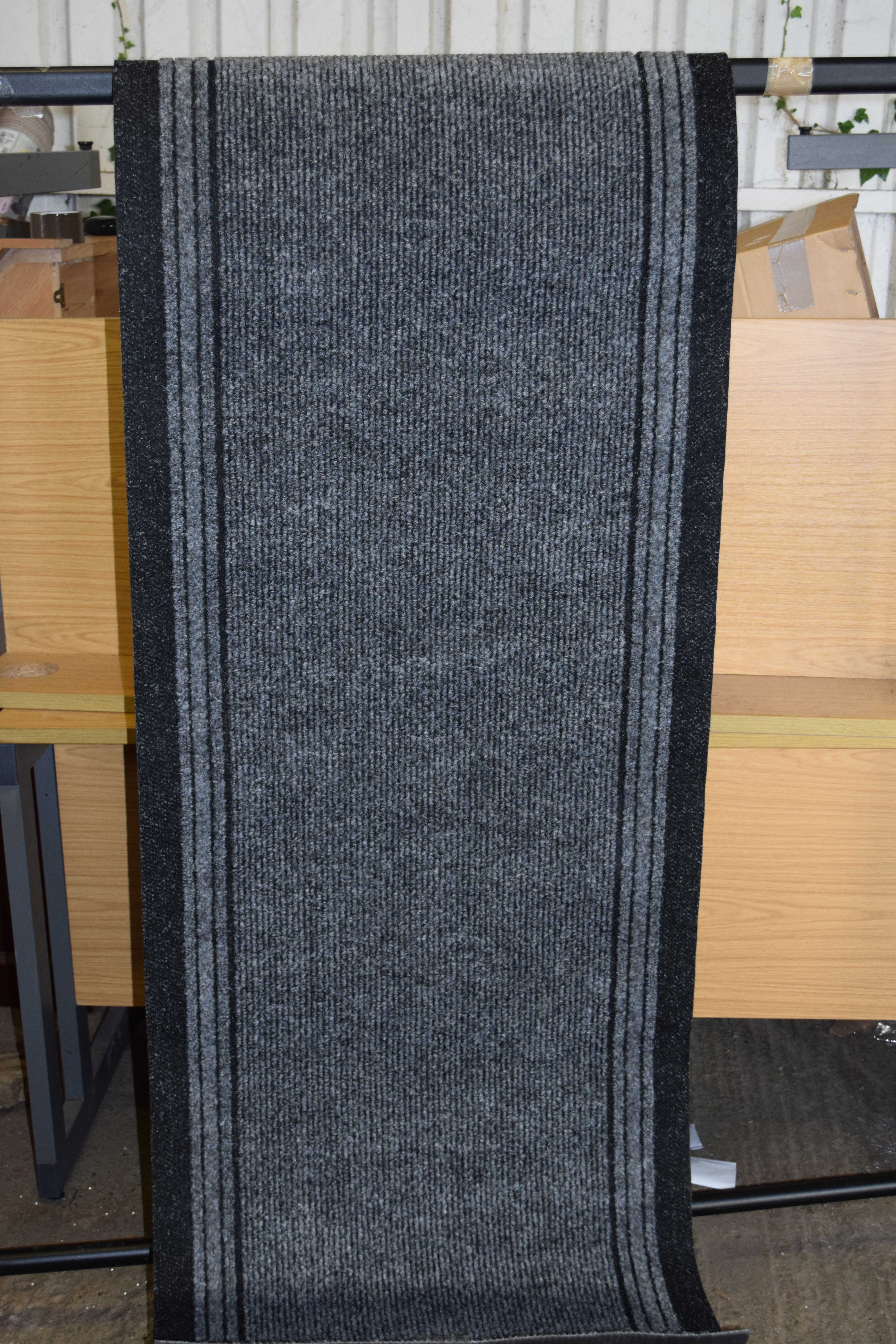 Latitude Vive Keagan Power Loom Grey Rug, Rug Size: Rectangle 61 x 91cm, RRP £39.99