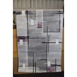 17 Stories Meloy Rug in Gray, Rug Size: Rectangle 60 x 110cm, RRP £34.99