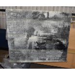 Borough Wharf Saunders Grey/Black/White Rug, Rug Size: Rectangle 120 x 170cm, RRP £84.99