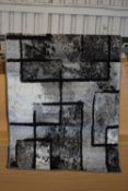 Zipcode Design Rug Alaya in Black/Gray, Size 80 x 150 cm, RRP £27.99