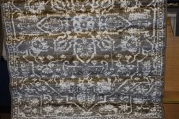 Well Woven Dazzle Power Loom Grey/White Rug, Rug Size: Rectangle 120 x 160cm, RRP £31.99