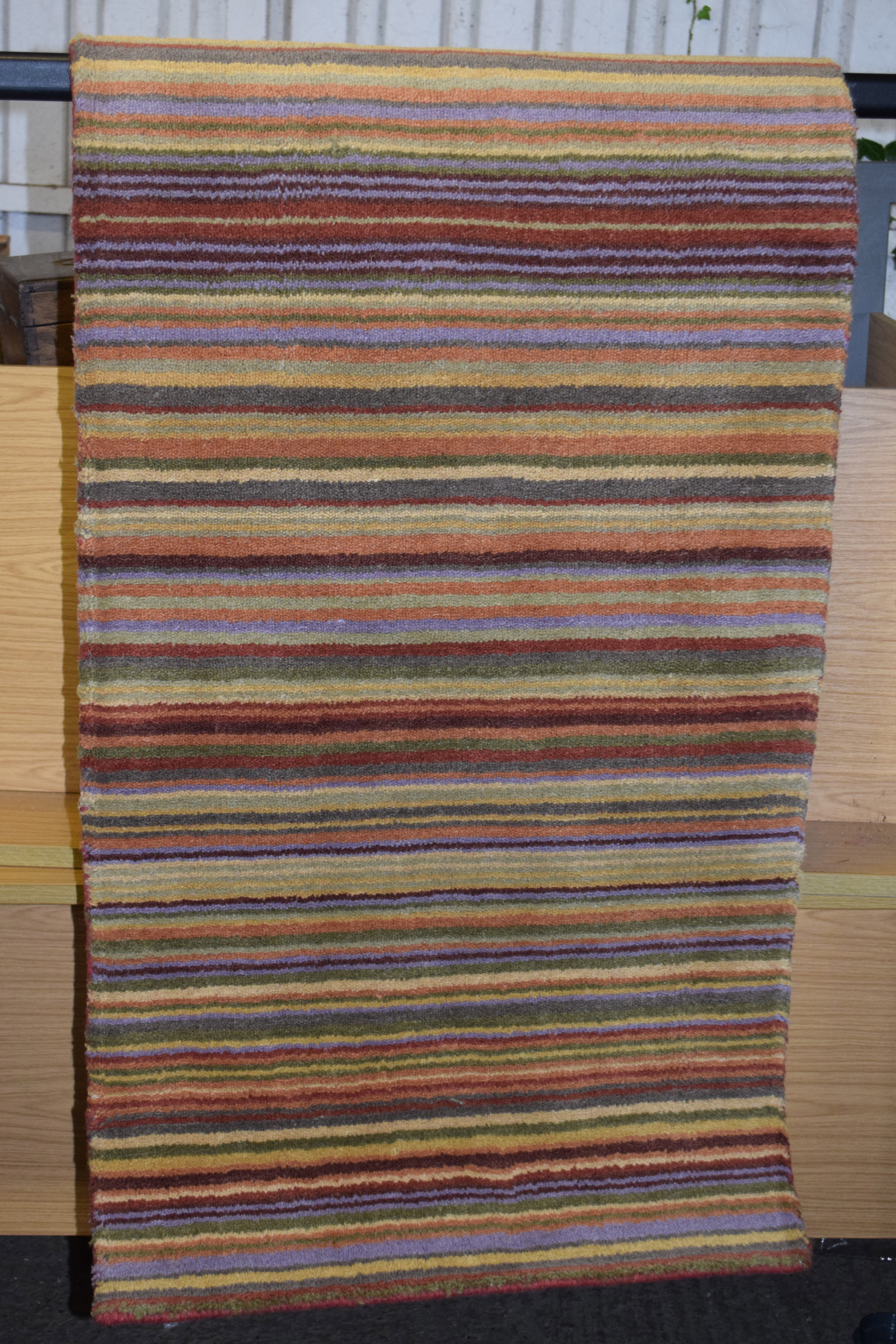 Handwoven wool spice rug