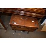 MID-20TH CENTURY MAHOGANY WORK TABLE, 53CM WIDE