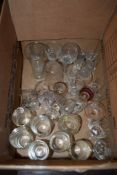 BOX OF VARIOUS GLASS WARES