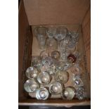 BOX OF VARIOUS GLASS WARES