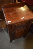 VICTORIAN MAHOGANY BEDSIDE CABINET, 45CM WIDE