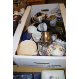 BOX OF CHINA ITEMS